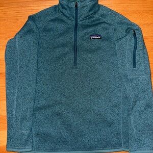 Patagonia Women's Better Sweater® 1/4-Zip Fleece teal size S
